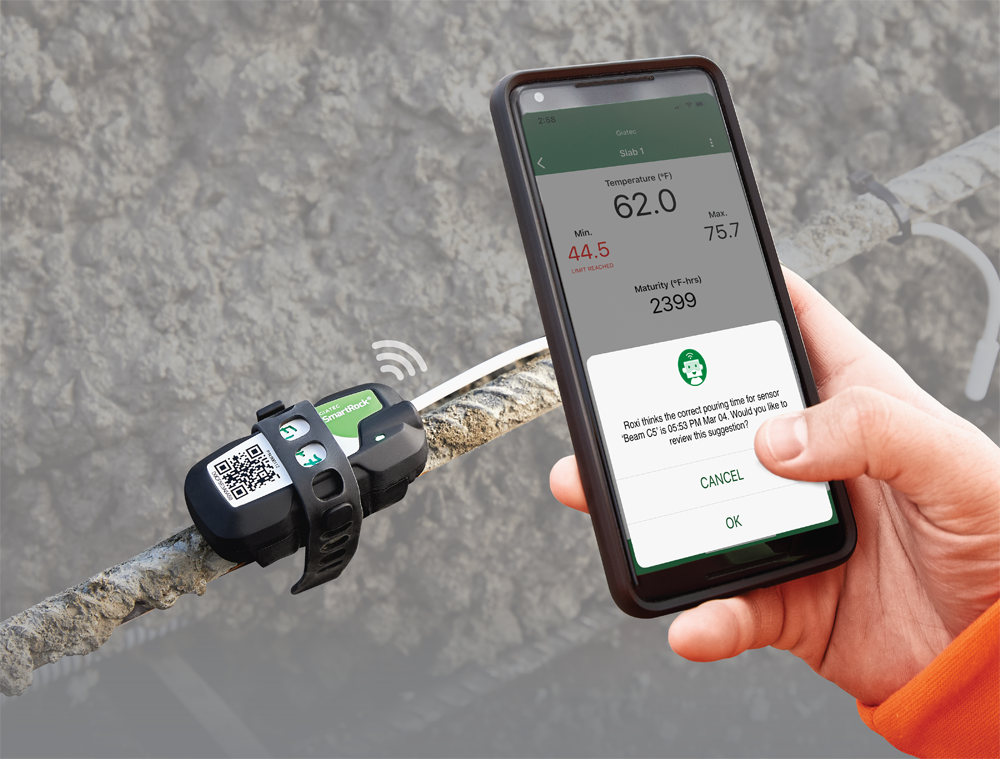 Roxi is an algorithm that uses machine learning to flag up when concrete pours are not curing as expected Roxi is an algorithm that uses machine learning to flag up when concrete pours are not curing as expected