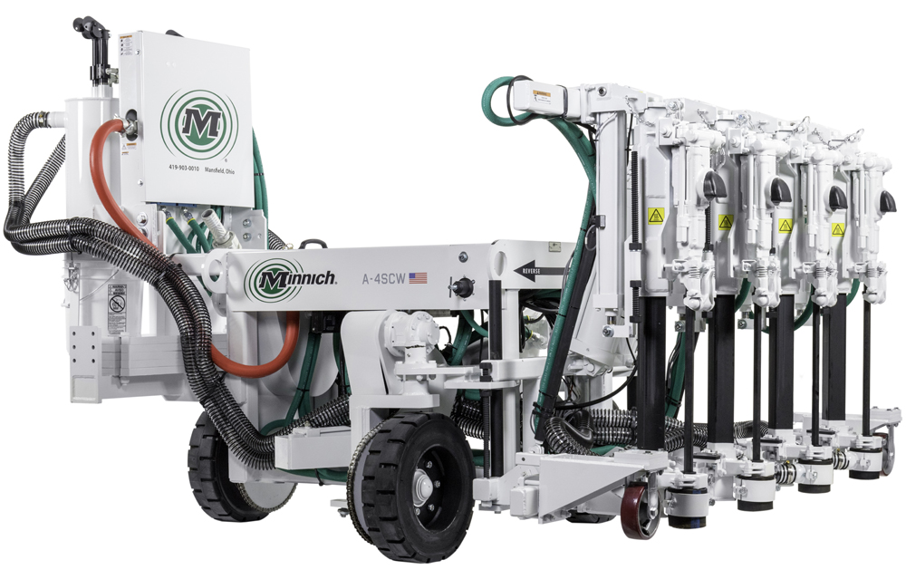 Minnich now offers an improved slab self-propelled wireless dowel pin drill Minnich now offers an improved slab self-propelled wireless dowel pin drill