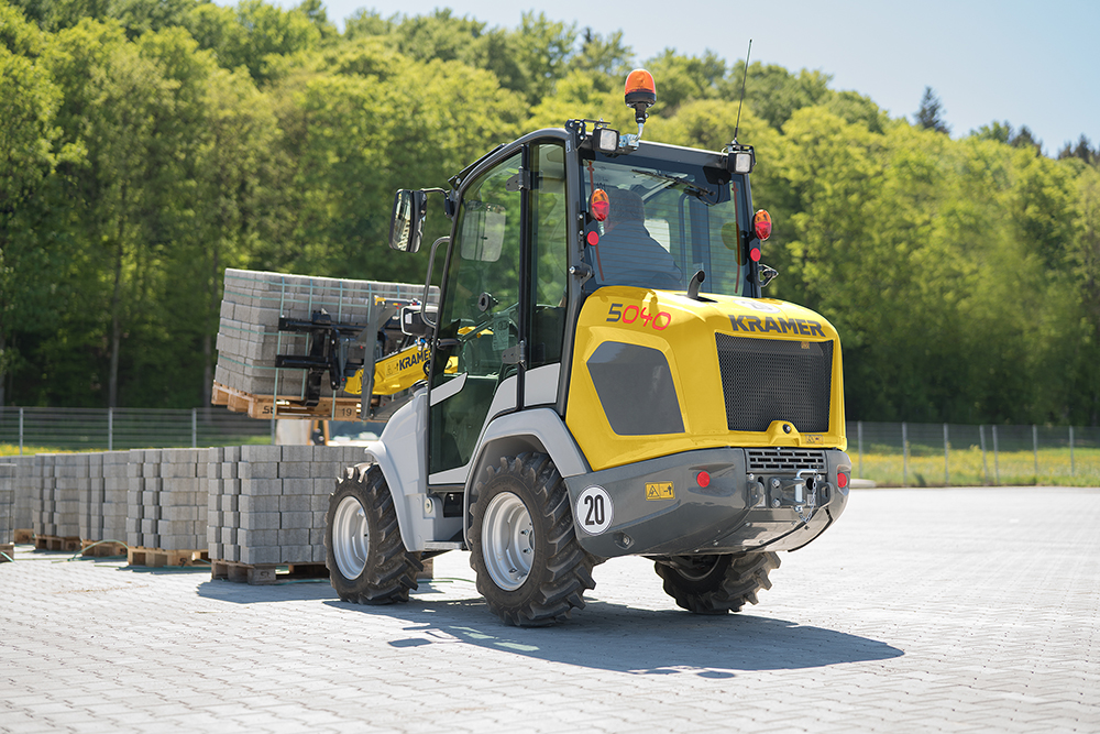 High performance is claimed for the new Kramer compact wheeled loaders High performance is claimed for the new Kramer compact wheeled loaders