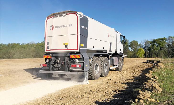 Streumaster is offering innovative new binding material spreader units Streumaster is offering innovative new binding material spreader units