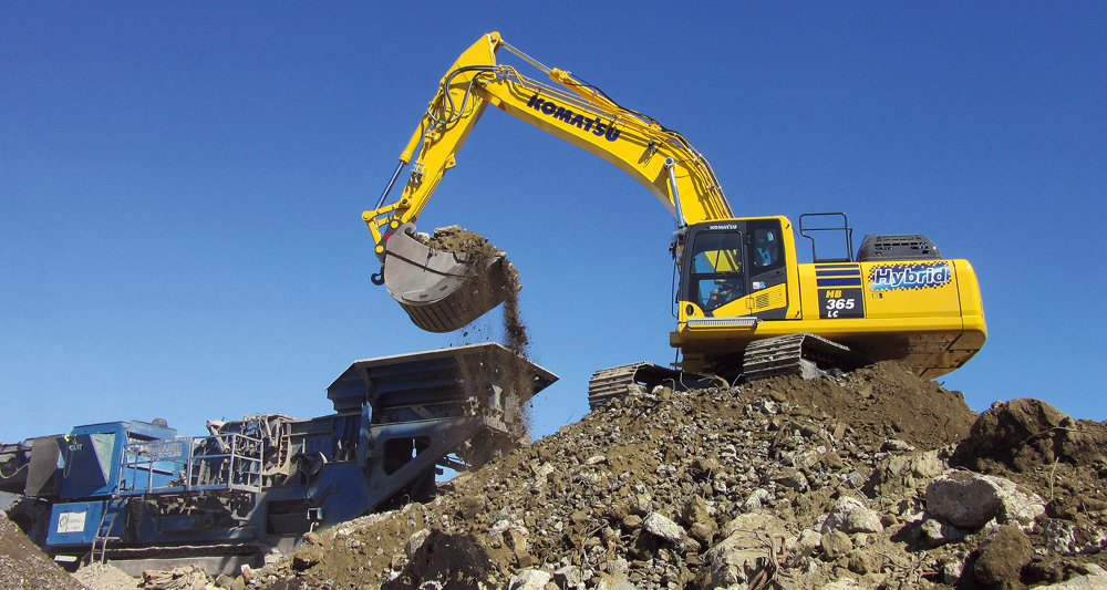 The Komatsu Hybrid technology helps to reduce carbon footprint and fuel consumption The Komatsu Hybrid technology helps to reduce carbon footprint and fuel consumption