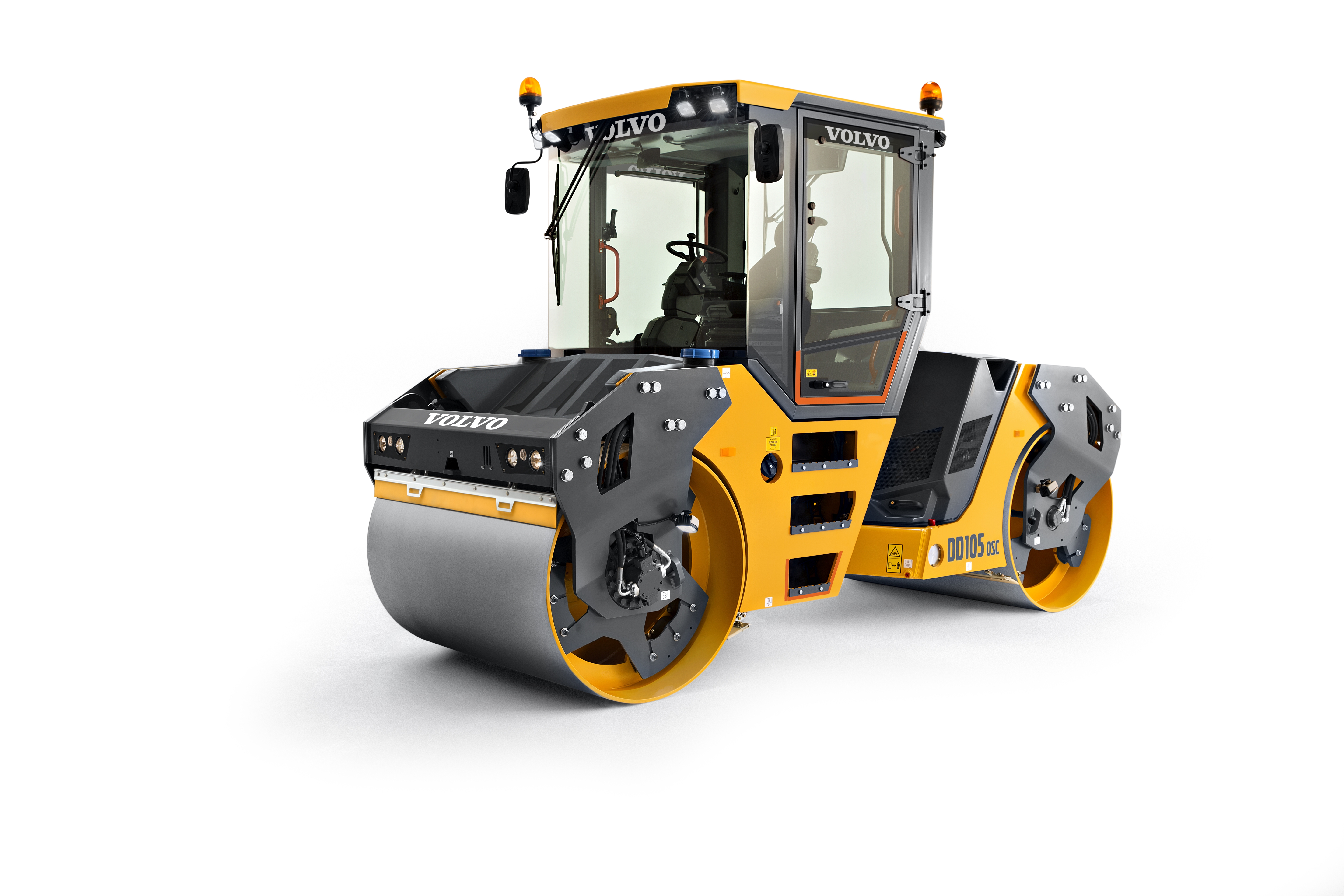 Volvo says that the 86.3kW engine in the DD105 and DD105 OSC compactors make the machines particularly fuel efficient