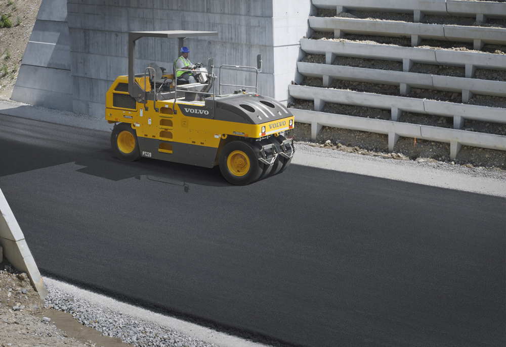 Volvo CE is now offering its efficient PT220 rubber tyred compactor to key emergent markets Volvo CE is now offering its efficient PT220 rubber tyred compactor to key emergent markets