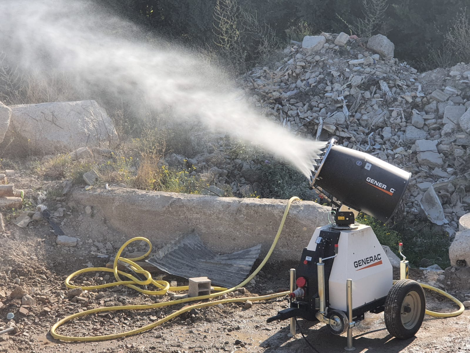 The reach of Generac's DF 4500 is more than 30m