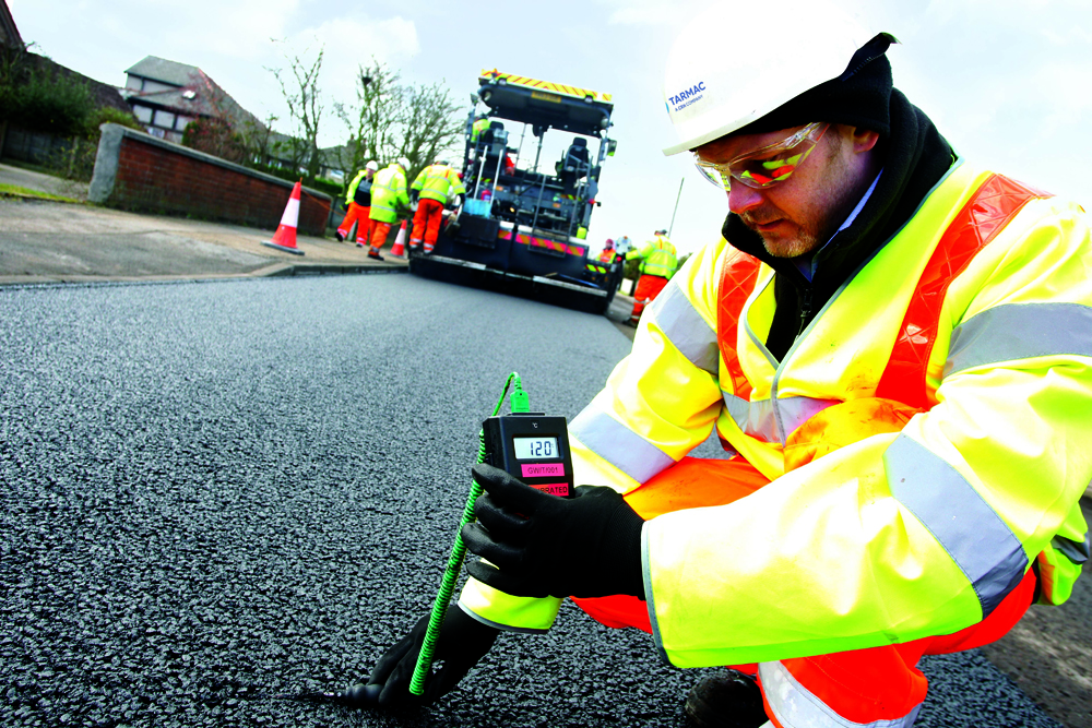 Tarmac believes using warm mix asphalt could cut traffic delays from roadworks, as well as offering a more sustainable option for road construction Tarmac believes using warm mix asphalt could cut traffic delays from roadworks, as well as offering a more sustainable option for road construction
