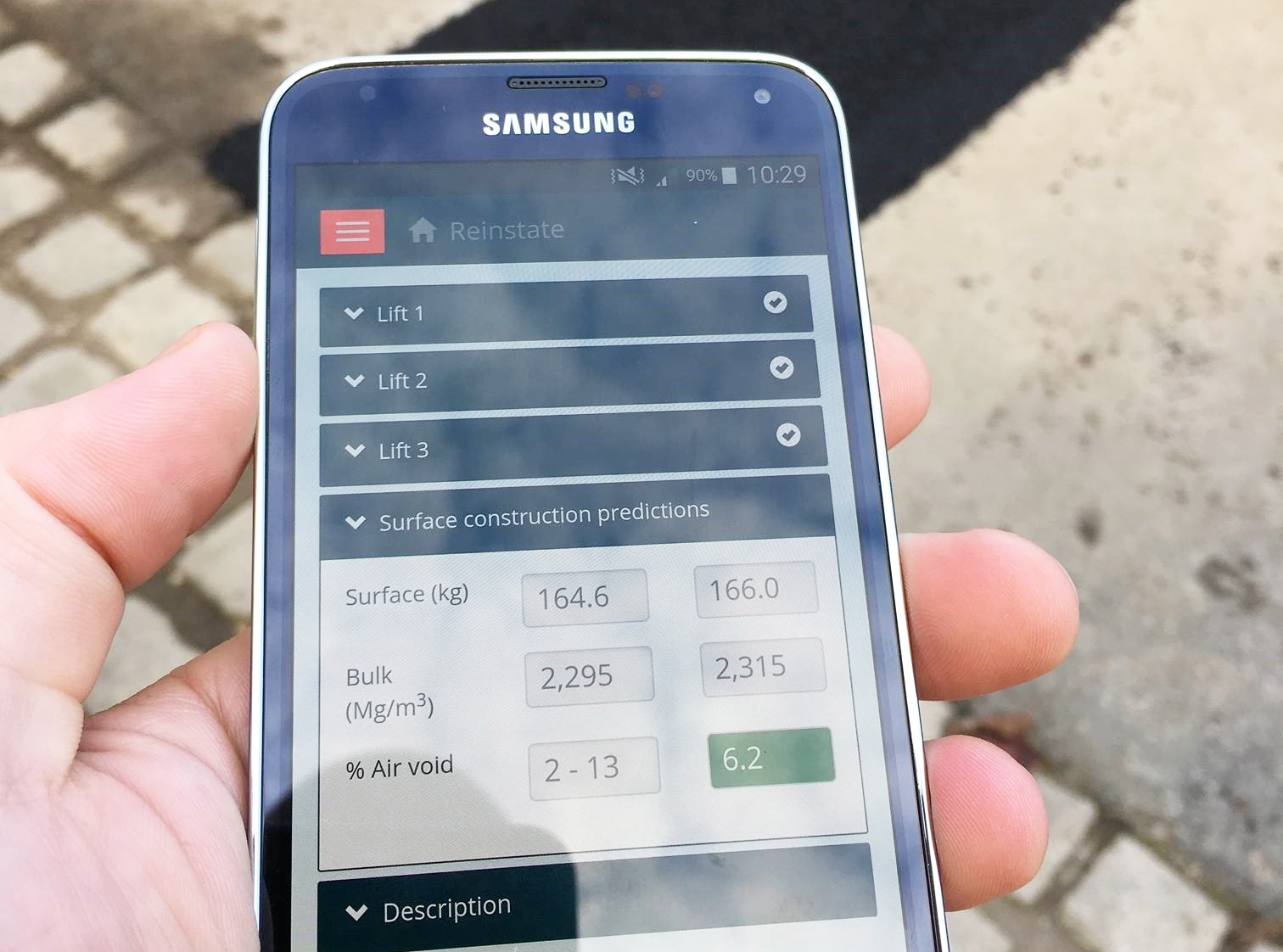 A new app is available for checking air voids in reinstated road surfaces A new app is available for checking air voids in reinstated road surfaces