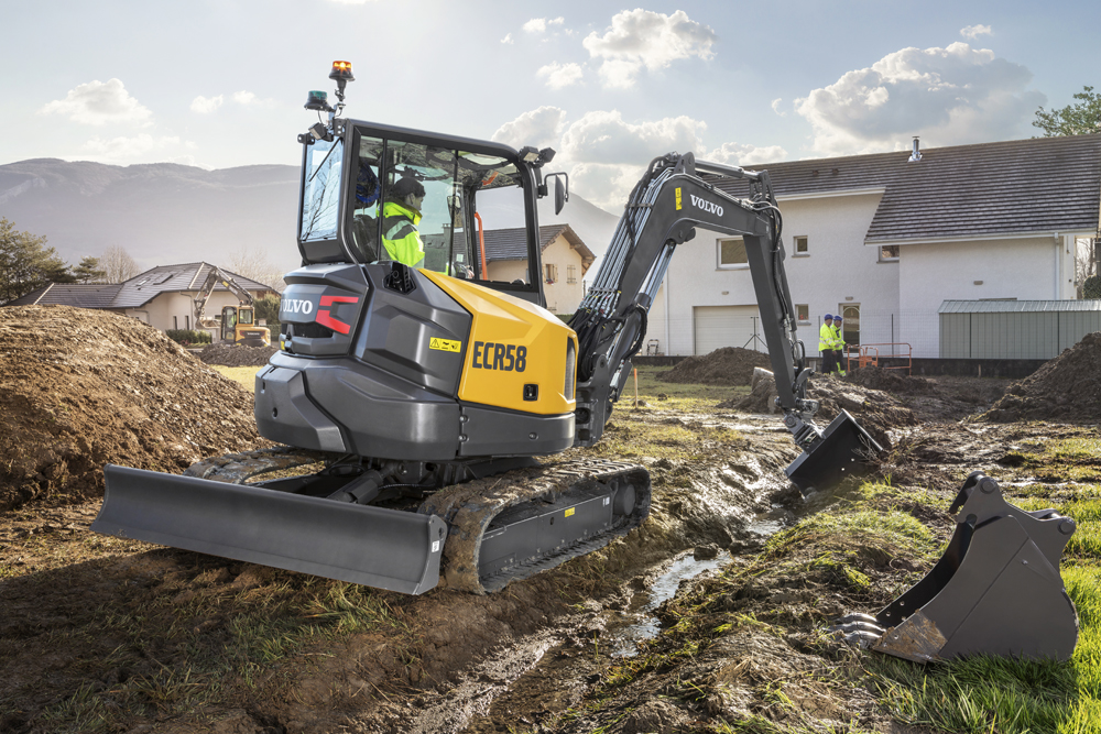 Versatility is claimed for the new Volvo CE mini excavator Versatility is claimed for the new Volvo CE mini excavator