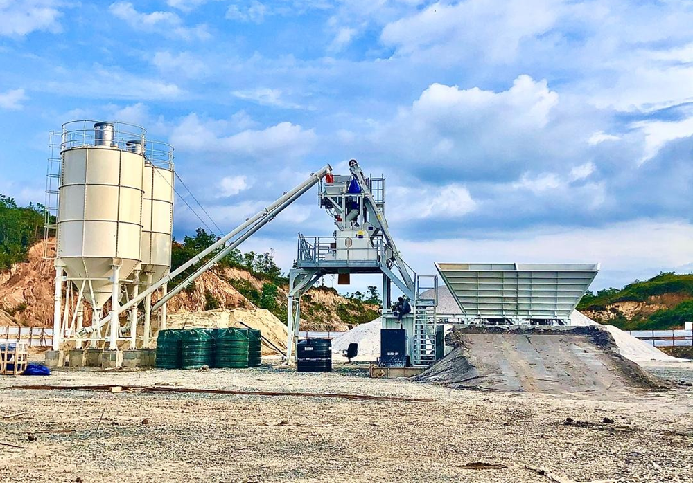 A contractor in Malaysia is using an Elba plant from Ammann to produce concrete for a large construction project A contractor in Malaysia is using an Elba plant from Ammann to produce concrete for a large construction project