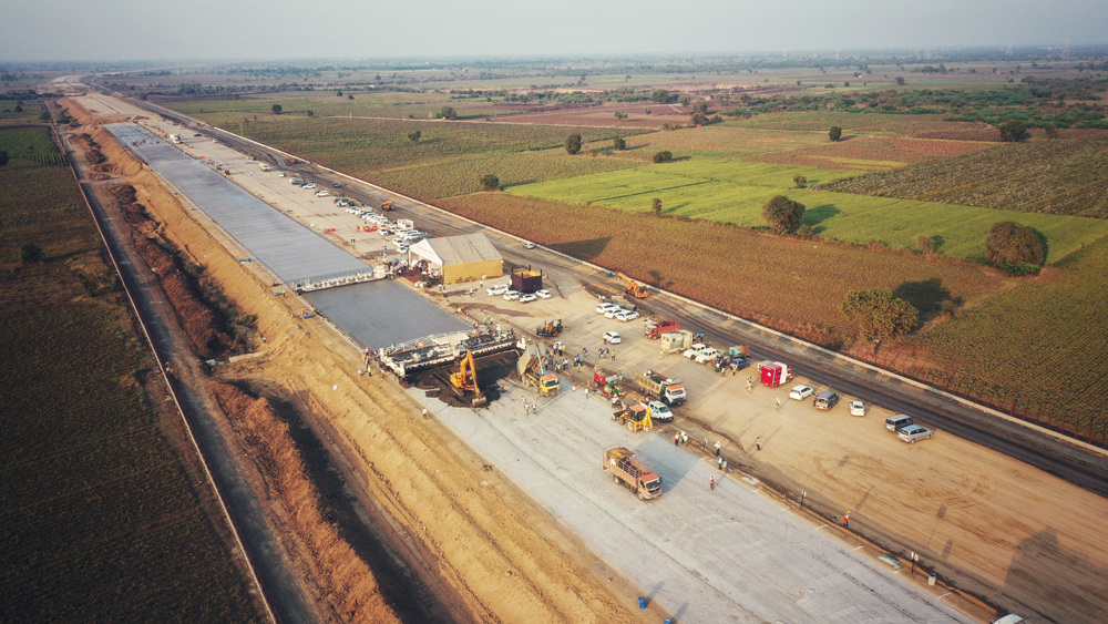 From the air, the size of the operation can be appreciated From the air, the size of the operation can be appreciated