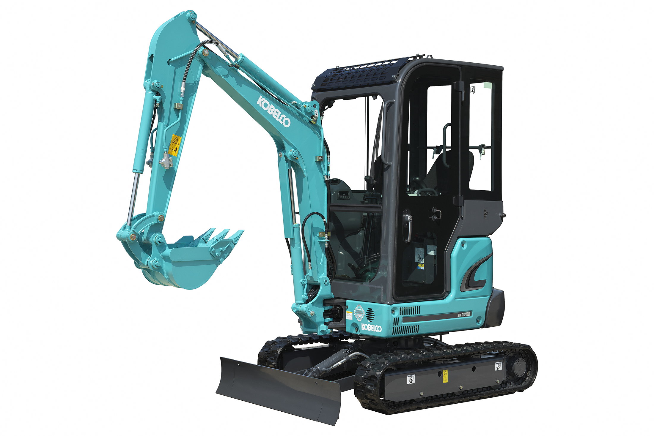 The SK17SR-3E’s retractable crawlers, to 990mm, provide additional accessibility on confined job sites and allow the machine to pass through spaces as narrow as 1m