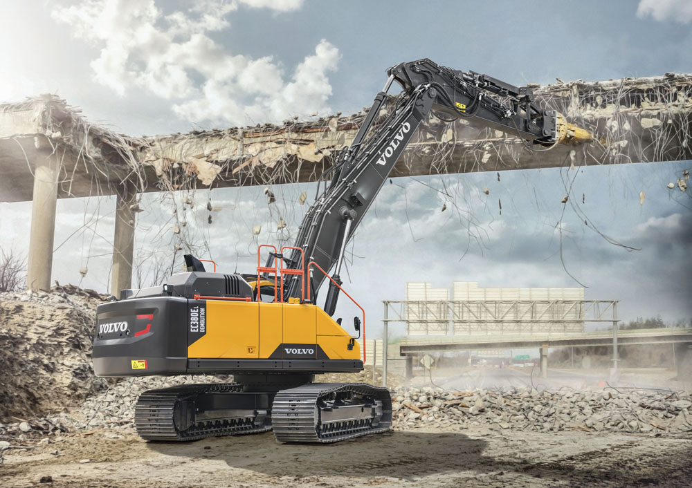 Volvo CE is now offering its EC380E excavator in demolition configuration Volvo CE is now offering its EC380E excavator in demolition configuration