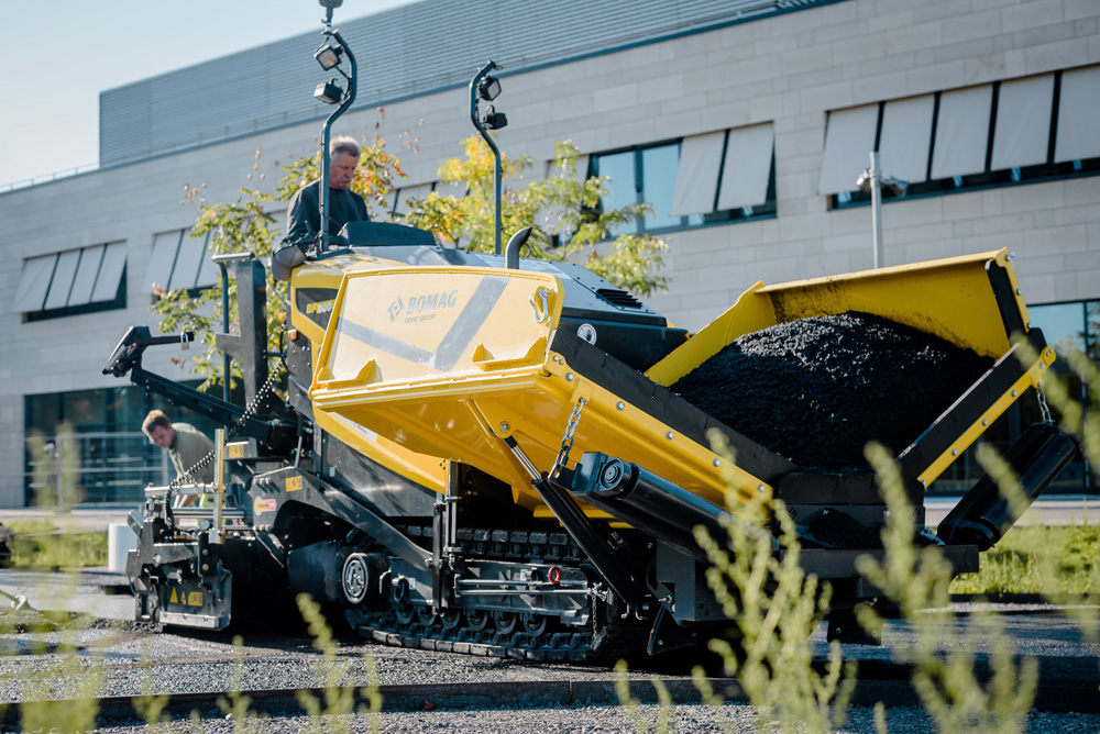 Machines from BOMAG have been used to pave and compact a former military base in Germany now being repurposed for public use Machines from BOMAG have been used to pave and compact a former military base in Germany now being repurposed for public use