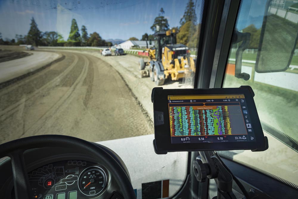 Trimble is now offering a sophisticated Earthworks system for use in soil compaction Trimble is now offering a sophisticated Earthworks system for use in soil compaction