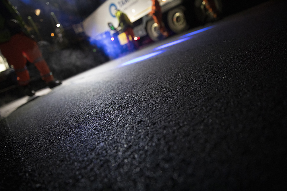 A special asphalt grade has been used to overlay deteriorating concrete on the A11 in the UK A special asphalt grade has been used to overlay deteriorating concrete on the A11 in the UK