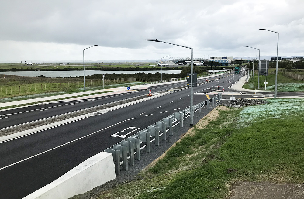 The road now features modern crash barriers and end treatments to ensure safety for drivers The road now features modern crash barriers and end treatments to ensure safety for drivers