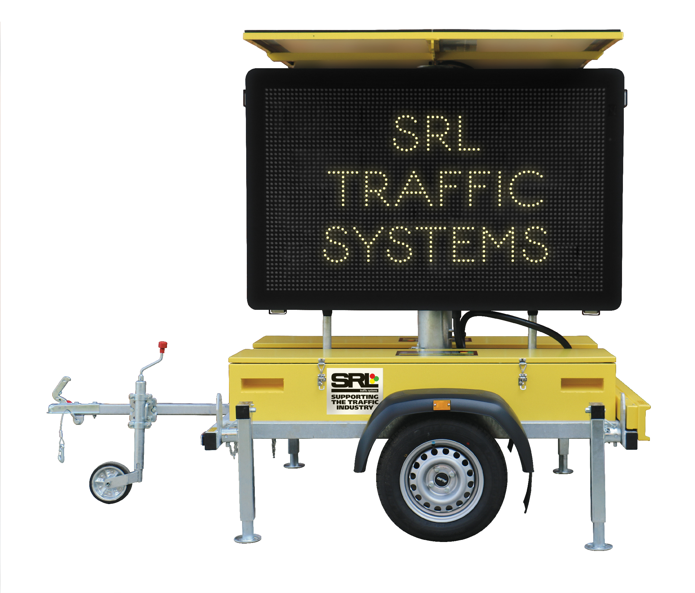 SRL’s solutions include variable message signs, work-zone protection barriers, CCTV and portable urban traffic management and control technology