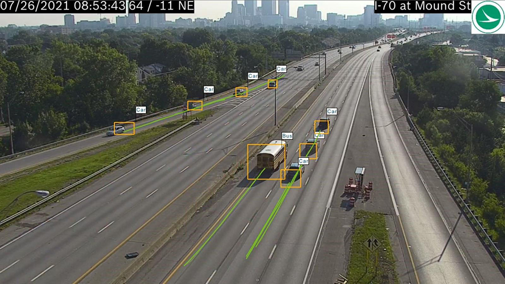 When integrated with Intelligent Video Analytics, Traffic Detector data is augmented with object speed, GPS location and colour (image courtesy Bosch Security) When integrated with Intelligent Video Analytics, Traffic Detector data is augmented with object speed, GPS location and colour (image courtesy Bosch Security)