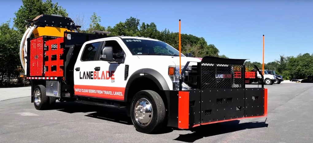 LaneBlade, from J-Tech: the cutting edge in systems for clearing dangerous crash debris on highways