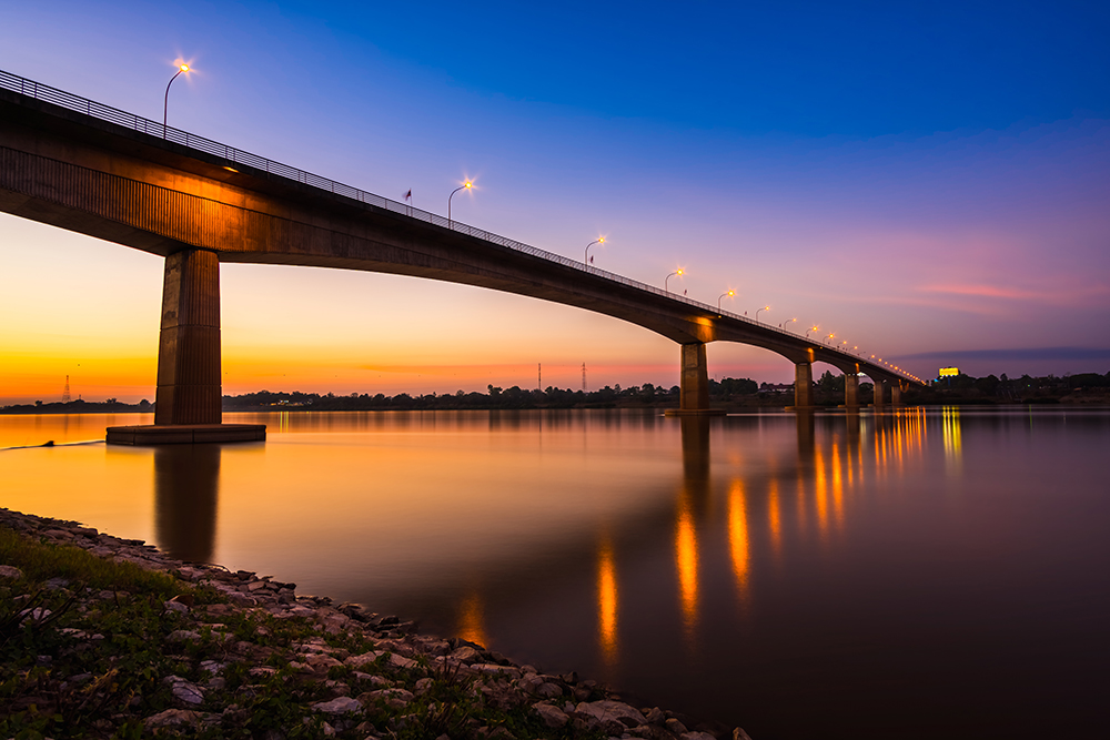 International links between Lao PDR and its neighbours, such as the bridge spanning the Mekong River and connecting with Thailand, are crucial for transport © Songdech Kothmongkol | Dreamstime.com International links between Lao PDR and its neighbours, such as the bridge spanning the Mekong River and connecting with Thailand, are crucial for transport © Songdech Kothmongkol | Dreamstime.com