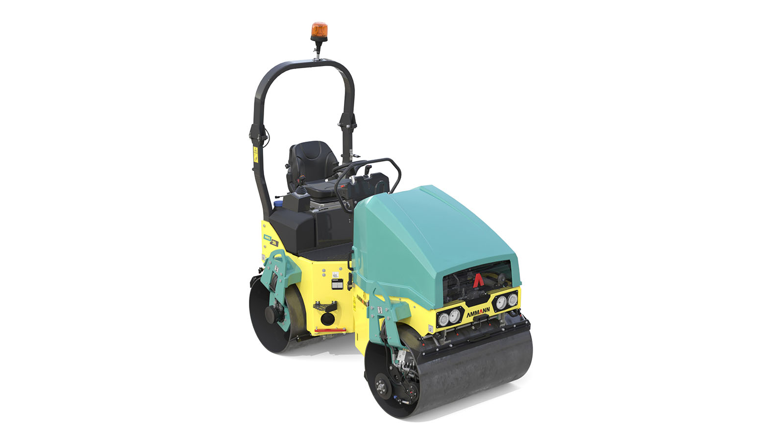 Ammann’s ARX 26 compact twin drum roller is available with a choice of electric power, two diesels and a petrol engine Ammann’s ARX 26 compact twin drum roller is available with a choice of electric power, two diesels and a petrol engine