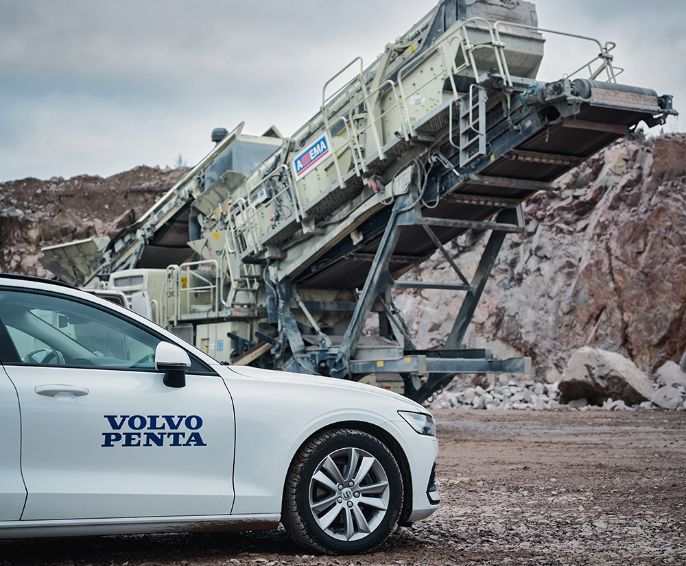 The D16 diesel from Volvo Penta has won awards and has been selected by Metso Outotec for use in a mobile crusher The D16 diesel from Volvo Penta has won awards and has been selected by Metso Outotec for use in a mobile crusher