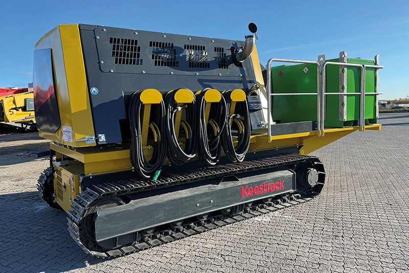 The latest M5 tracked engine unit which carries a Cummins X12 EU Stage V engine and alternator The latest M5 tracked engine unit which carries a Cummins X12 EU Stage V engine and alternator