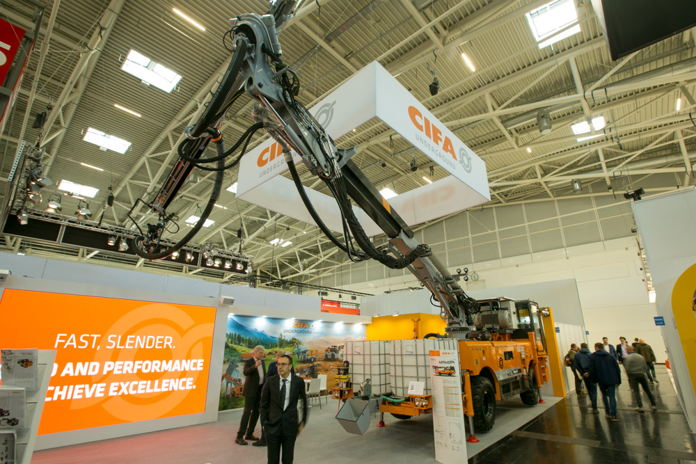 CIFA’s Mamba shotcrete pump is designed for total automation CIFA’s Mamba shotcrete pump is designed for total automation