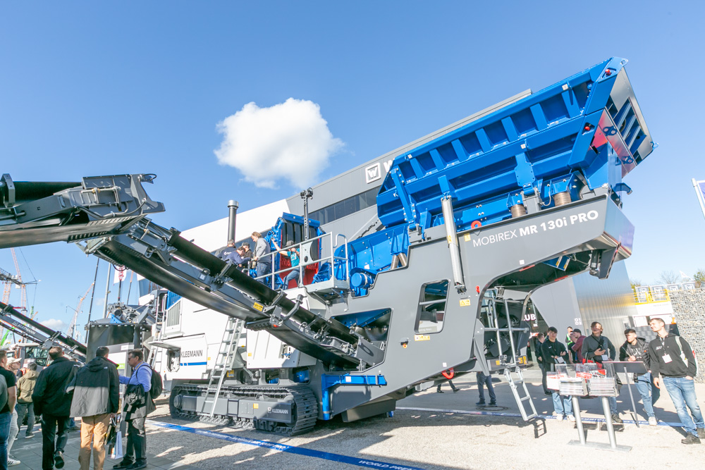 Kleemann’s electric-drive MOBIREX MR 130(i) PRO impact crusher Kleemann’s electric-drive MOBIREX MR 130(i) PRO impact crusher