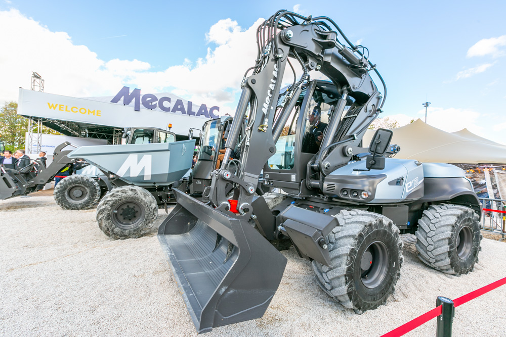 Mecalac’s new zero-emission medium-sized machine range: e12 excavator (pictured), es100 swing loader, ed6 dumper Mecalac’s new zero-emission medium-sized machine range: e12 excavator (pictured), es100 swing loader, ed6 dumper