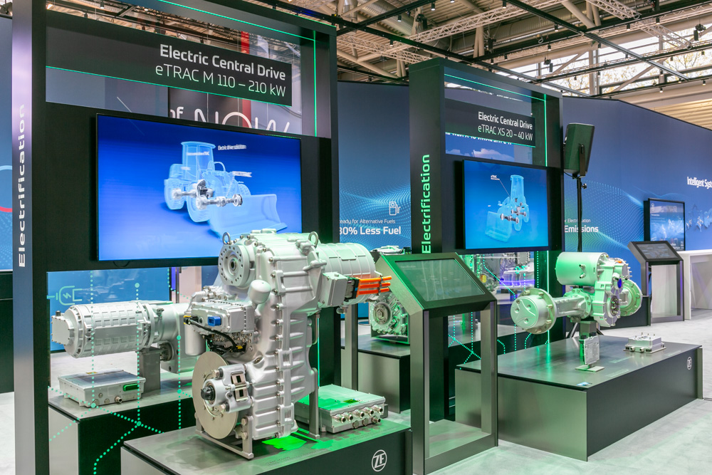 ZF is developing an electric driveline for wheeled loaders ZF is developing an electric driveline for wheeled loaders
