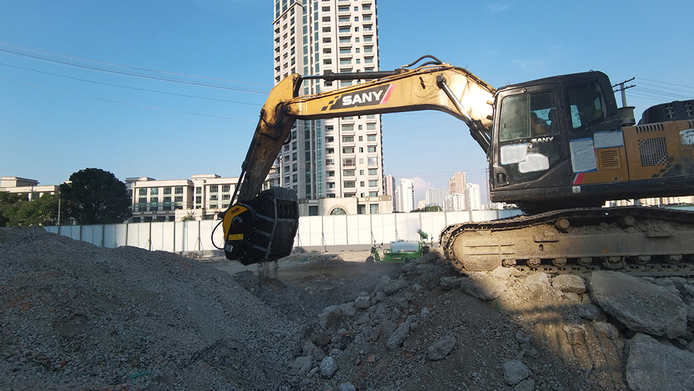 Equipment from MB Crusher has been used on a site in China to process demolition material Equipment from MB Crusher has been used on a site in China to process demolition material