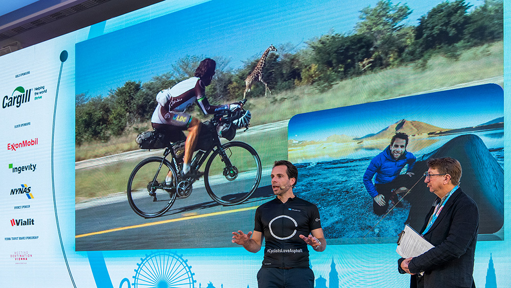 Record breaking cyclist Mark Beaumont said that future roads must cater for much lighter vehicles too Record breaking cyclist Mark Beaumont said that future roads must cater for much lighter vehicles too