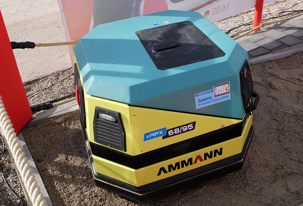 Ammann claims mobility, versatility and sustainability for its novel electric plate compactor Ammann claims mobility, versatility and sustainability for its novel electric plate compactor
