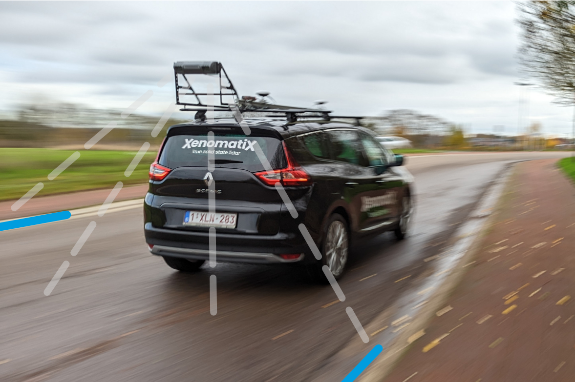 Two lanes better than one: the XenoTrack Dual Lane system is set up in no time and the measurement vehicle can drive faster than 70kph