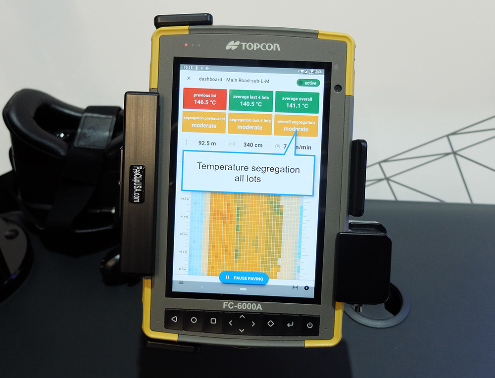 Topcon’s asphalt logistics solution Topcon’s asphalt logistics solution