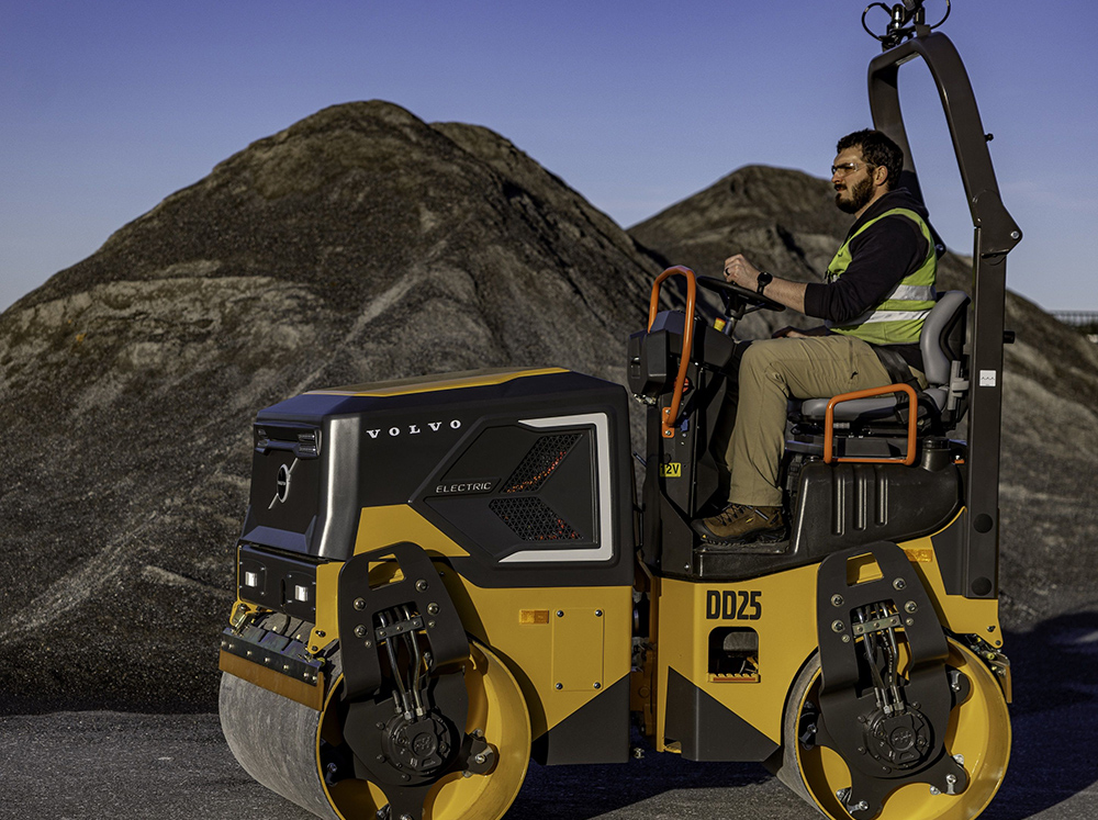 Volvo CE's 0025 Electric compactor Volvo CE's 0025 Electric compactor