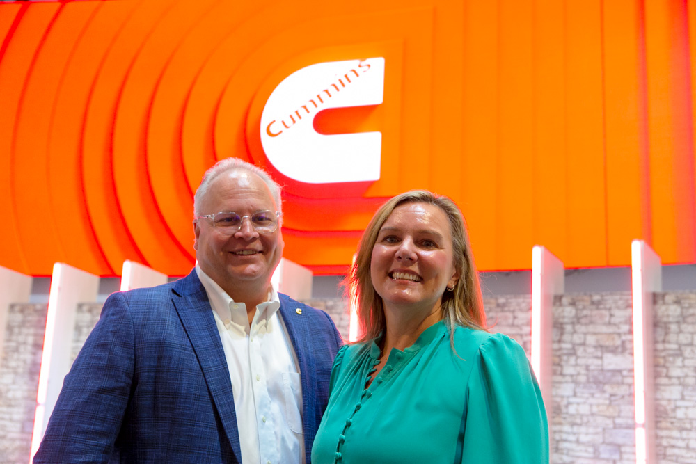 Eric Neal, executive director of Cummins’ off-highway business, and Amy Davis, president of Accelera by Cummins Eric Neal, executive director of Cummins’ off-highway business, and Amy Davis, president of Accelera by Cummins