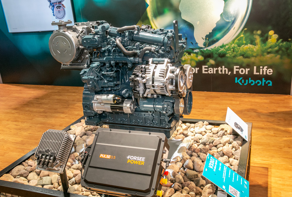 The Kubota’s V3307 is the first in a line of micro-hybrid engines that the company is pushing out into the market The Kubota’s V3307 is the first in a line of micro-hybrid engines that the company is pushing out into the market