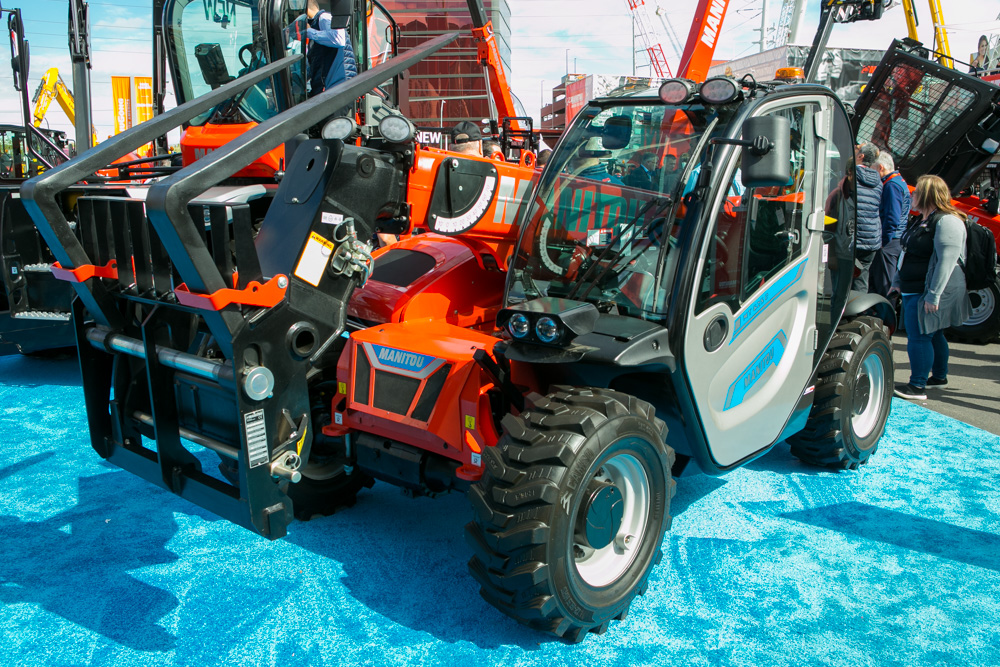 Manitou Group released a number of e-driven products, including the MT 625e compact telehandler Manitou Group released a number of e-driven products, including the MT 625e compact telehandler