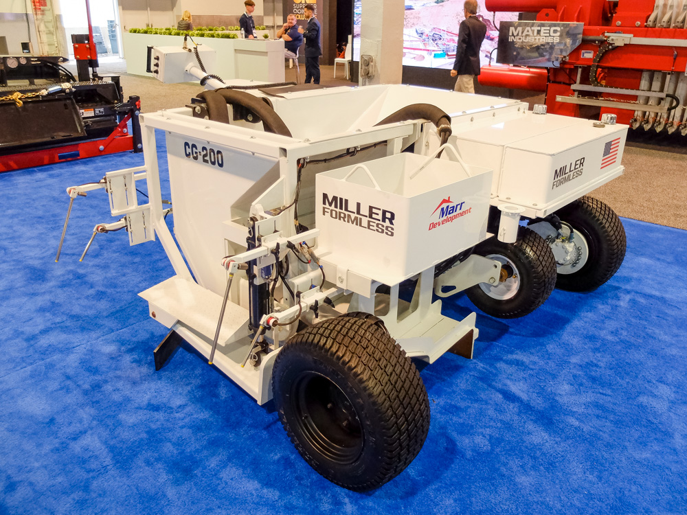 Miller Formless has upgraded its kerb and gutter slipforming machine Miller Formless has upgraded its kerb and gutter slipforming machine