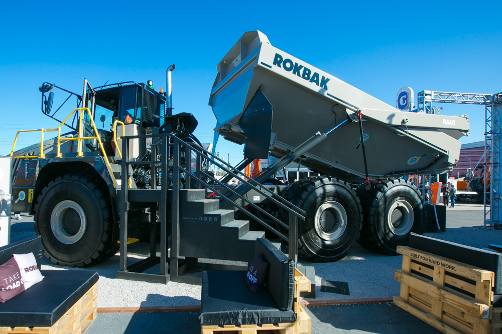 Rokbak’s RA30 and RA40 ADTs are in big demand in the US (Pictured: RA40) Rokbak’s RA30 and RA40 ADTs are in big demand in the US (Pictured: RA40)