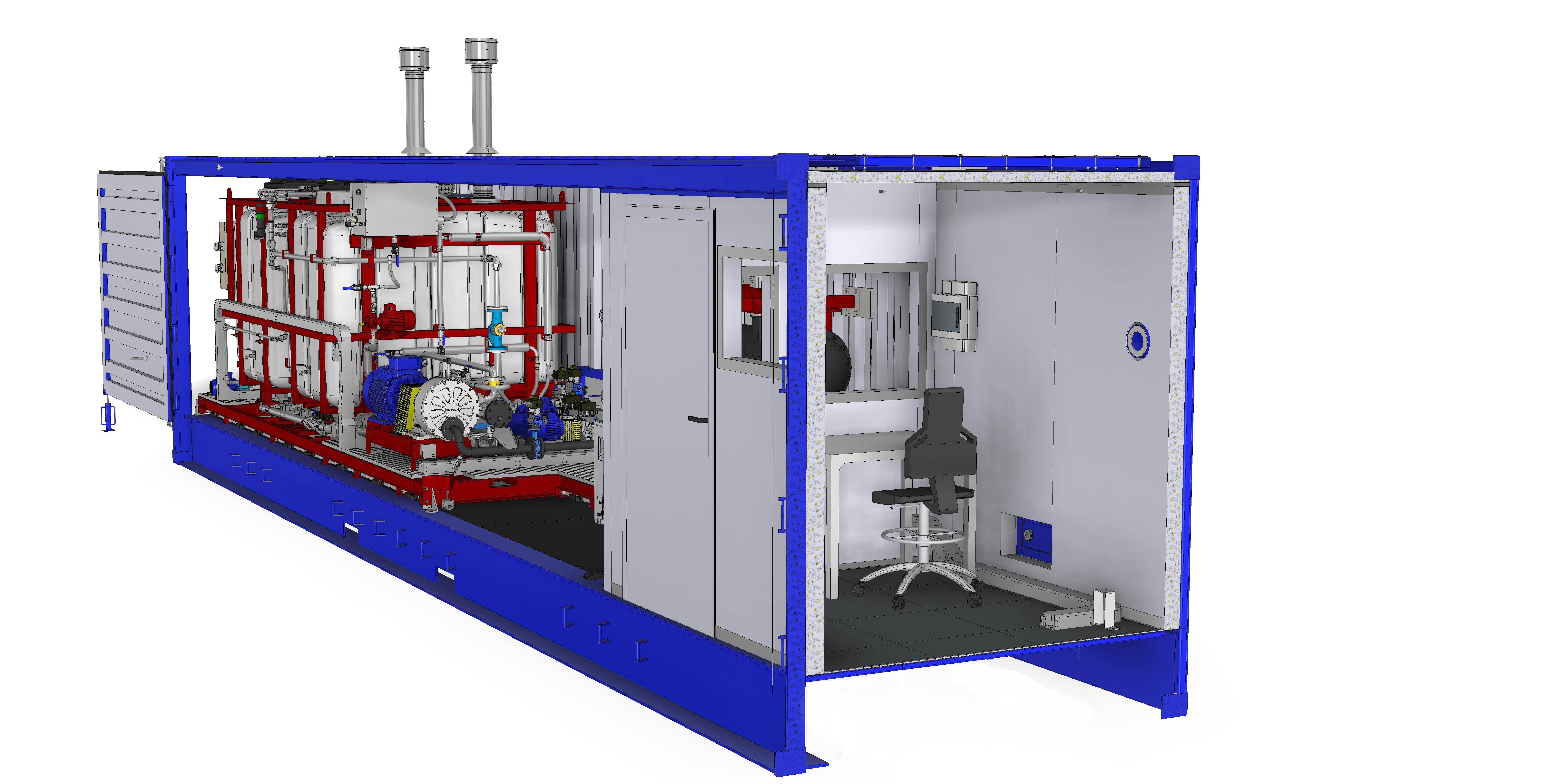 Special features were installed in Massenza’s MATIC 3500 AA TS plant to allow it to work in tough desert conditions in the Middle East