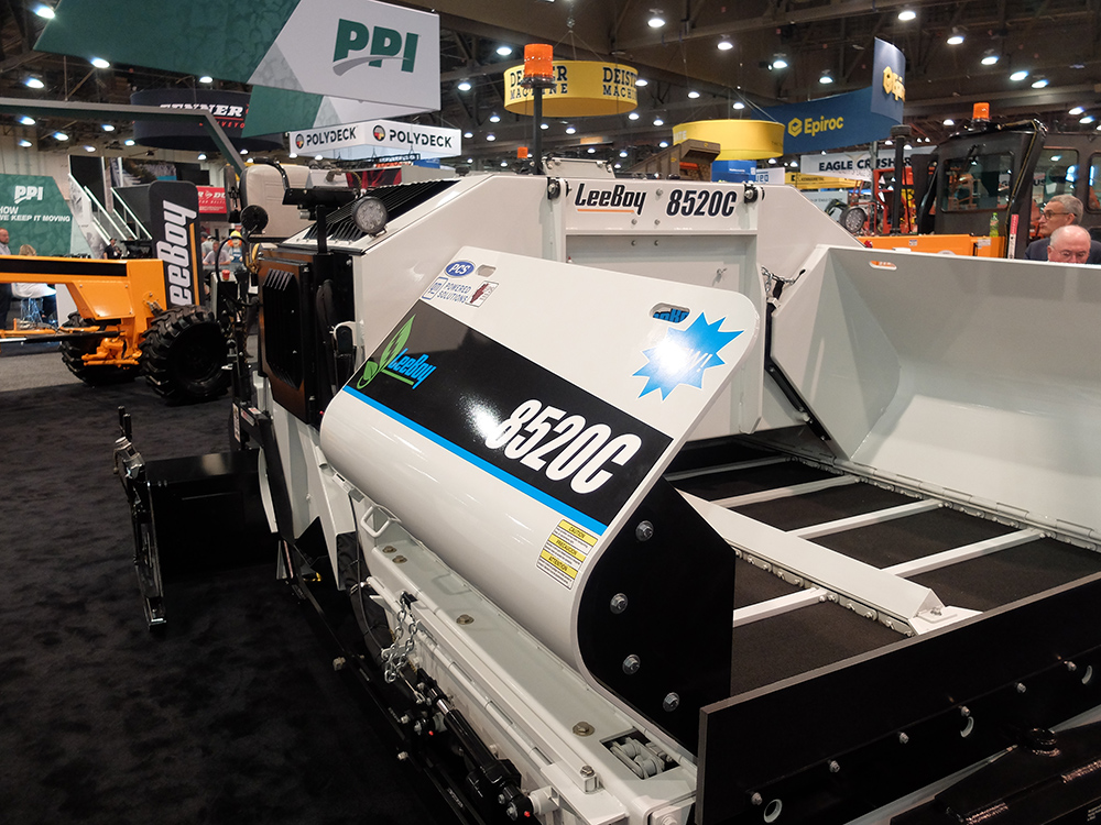 LeeBoy’s prototype electric paver is under test as part of its development LeeBoy’s prototype electric paver is under test as part of its development