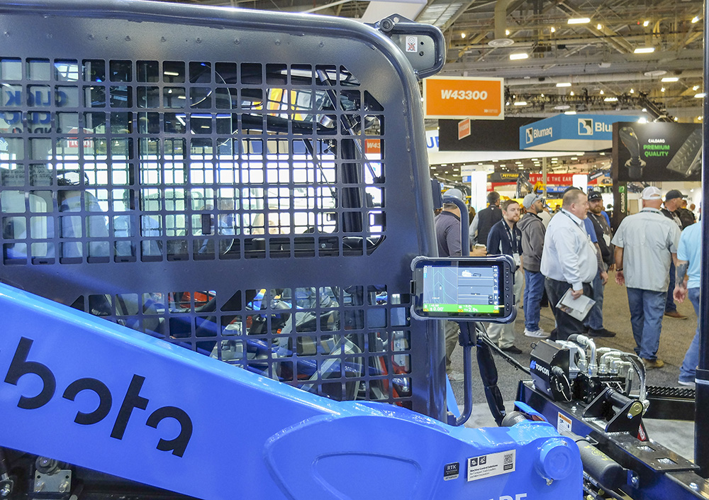 A new Topcon package is aimed at use with compact machines A new Topcon package is aimed at use with compact machines