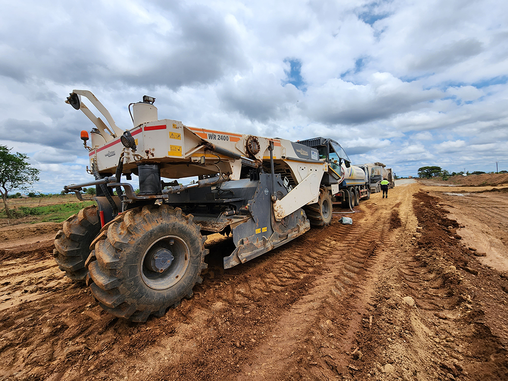 Wirtgen recyclers have helped treat the surface material