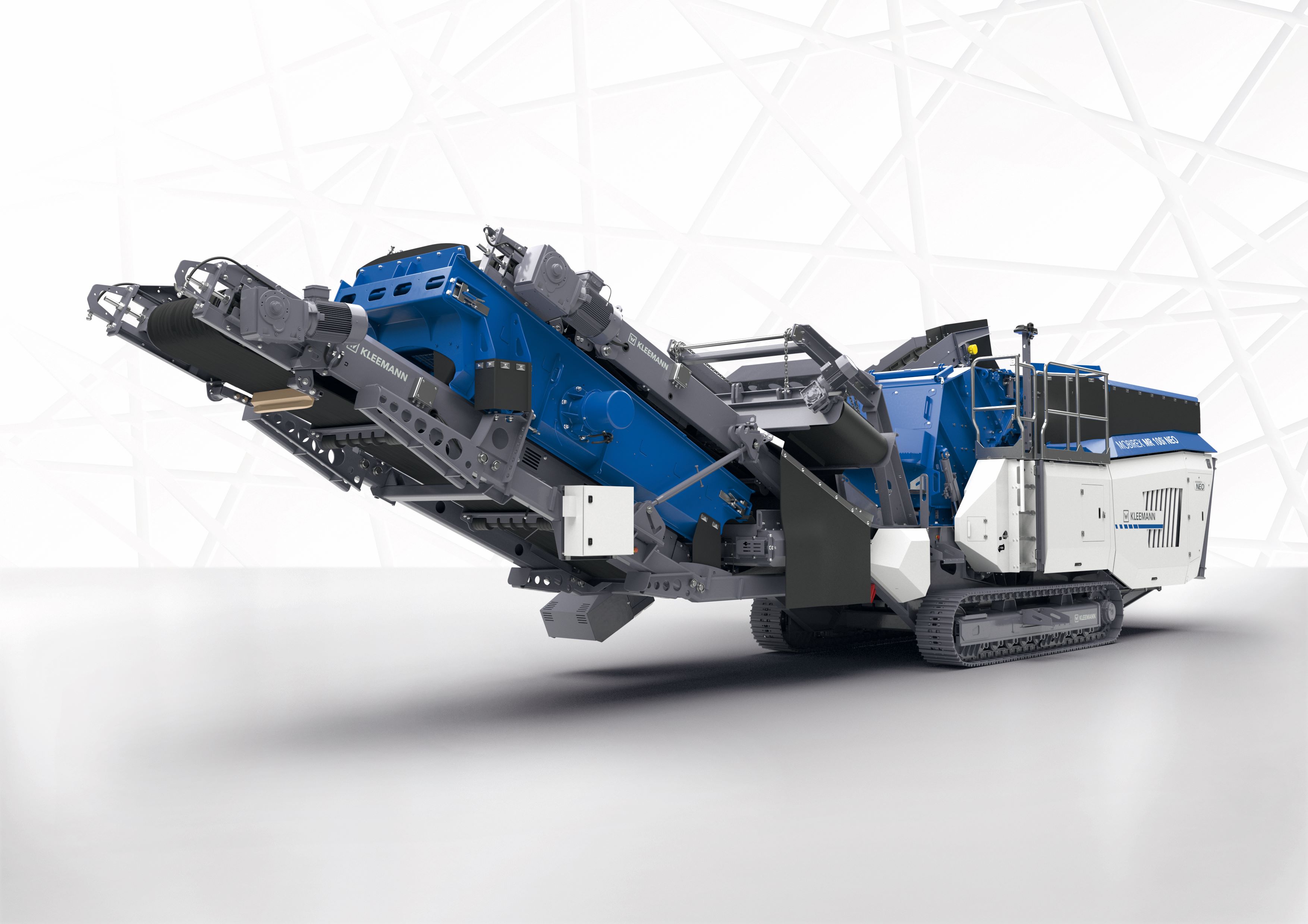 The MOBIREX MR 100(i) NEO/NEOe mobile impact crusher is the first member of Kleemann’s new family of compact crushers
