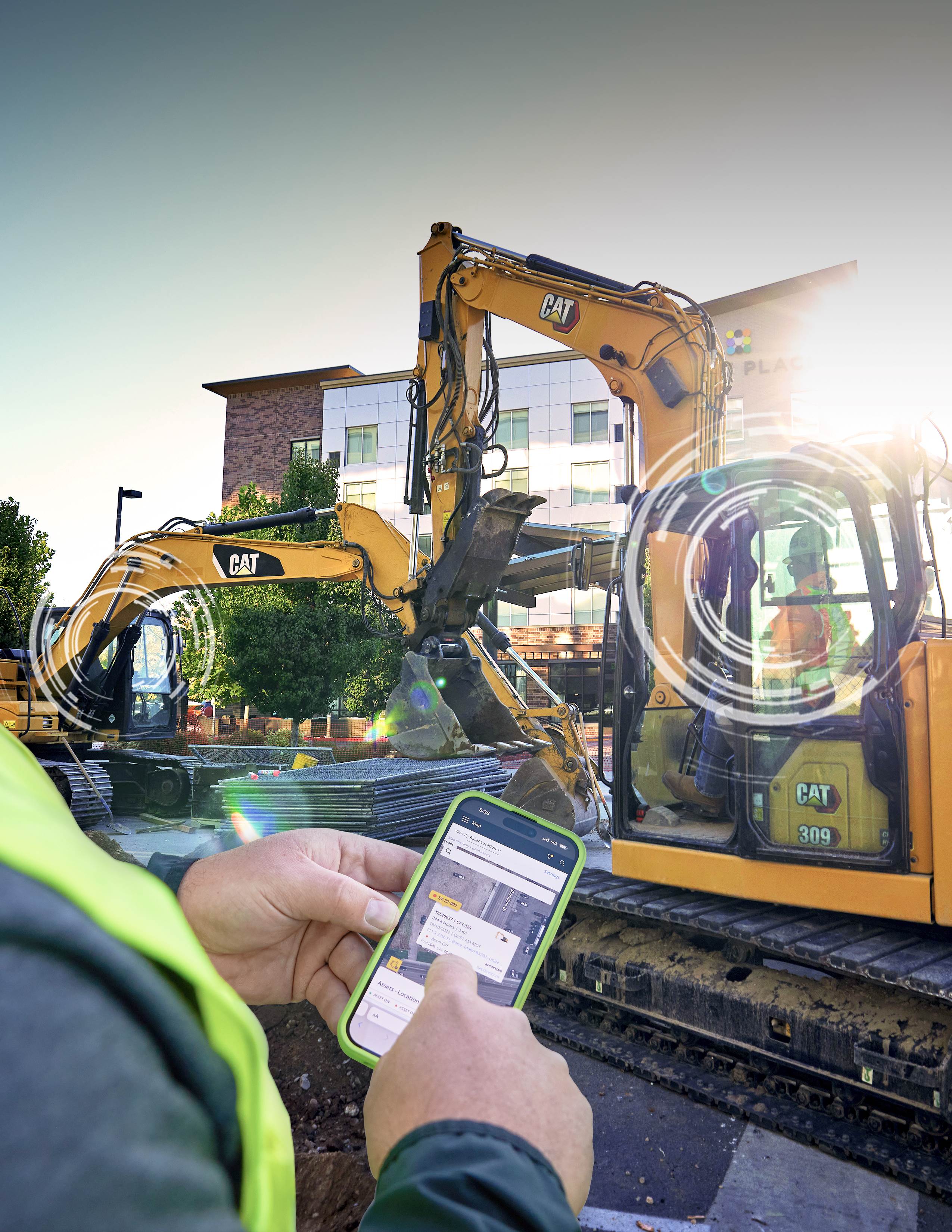 Bergerat Monnoyeur offers Caterpillar customers digital full fleet connectivity and services (image courtesy Bergerat Monnoyeur-Cat)