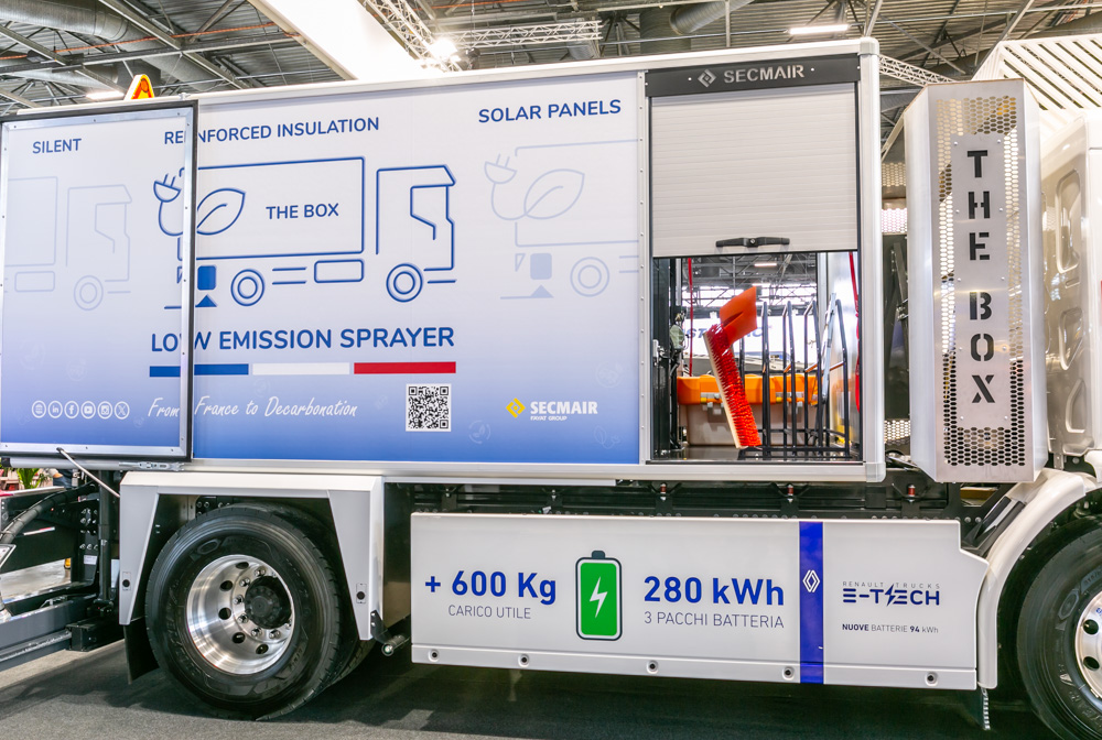 Secmair’s new sprayer runs off electric power