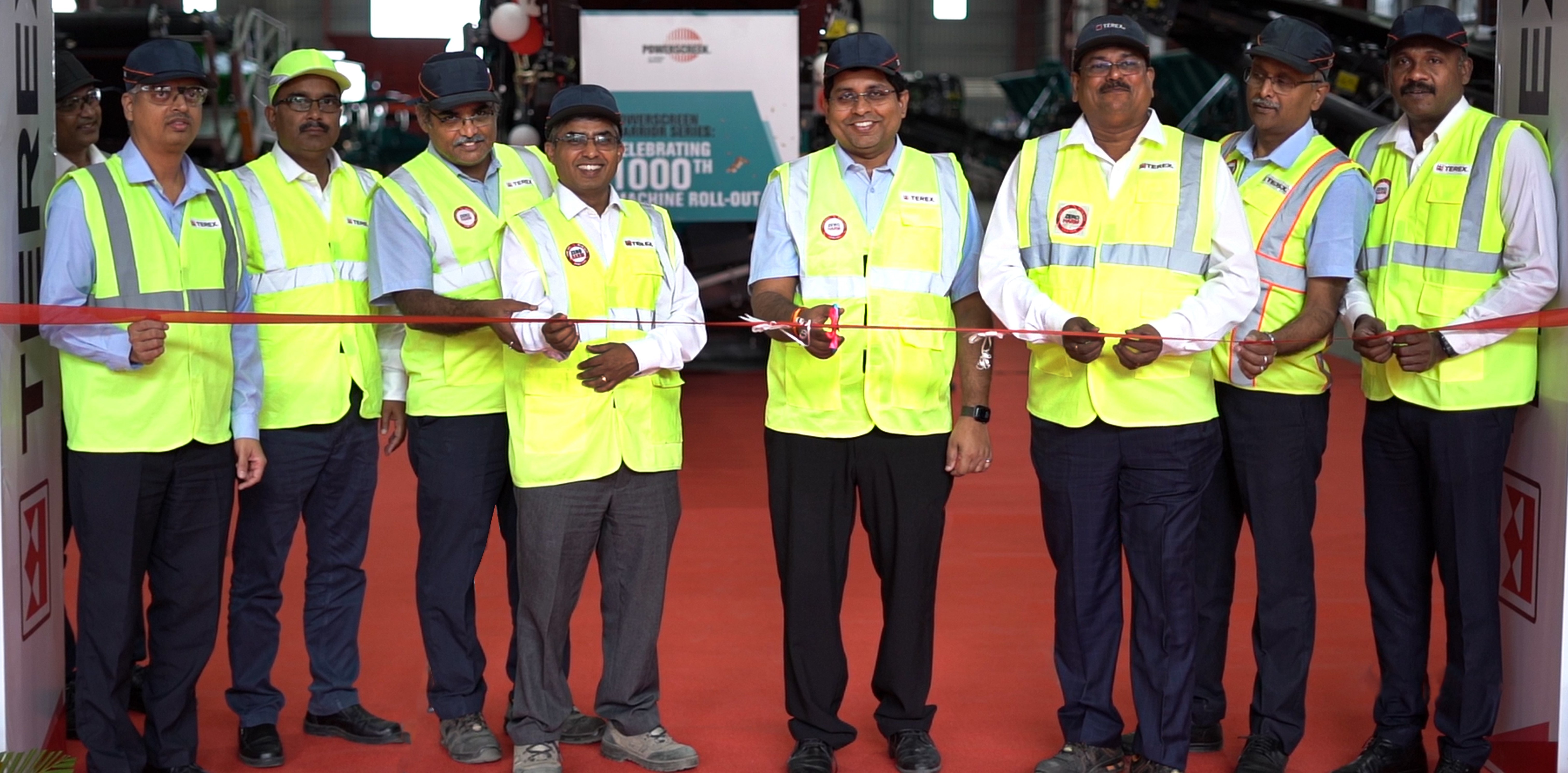 Terex has now made over 1,000 of its Powerscreen Warrior machines at its facility in India