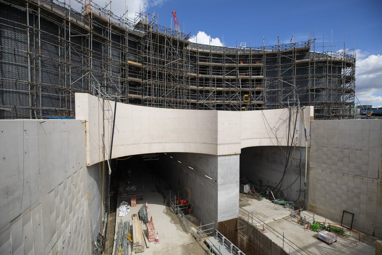 The 1.4km-long twin-bore tunnel have two lanes per tunnel with dedicated lanes for heavy goods vehicles and buses (image courtesy Riverlinx)